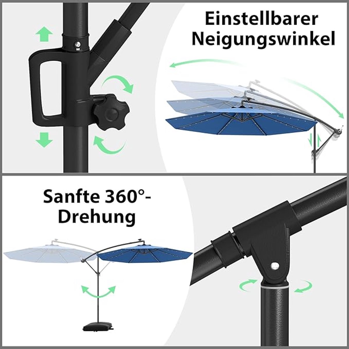 Dubbele zweefparasol Depauwonen Wijnrood 460x270 cm – Extra grote terrasparasol met UV-bescherming UPF 50+, robuust metalen frame, crank bediening, ideaal voor tuin, balkon, outdoor evenementen en ...
