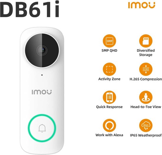Imou Ingangspaneel Video DOORBELL/DB61I-W-D4P — afbeelding 3
