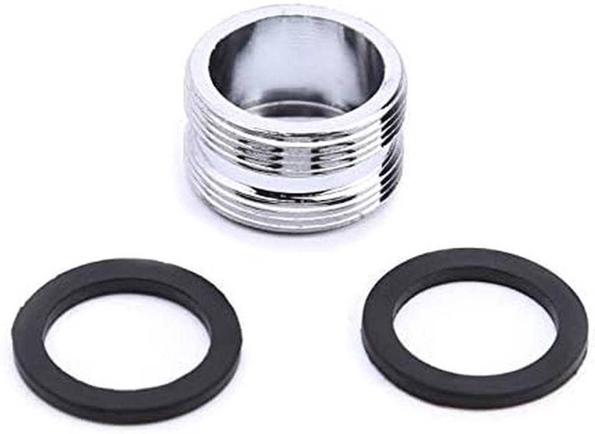 2sets Tap Aerator Connector Metalen buitendraad Waterbesparende Adapter voor Keukenkraan 1