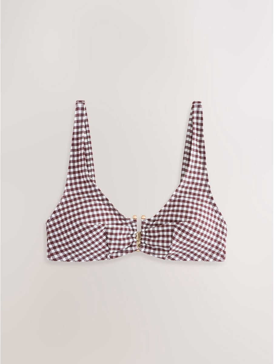 Next - Dames - Half-lange bikinitop - Bruin