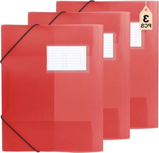Postmap Postmap A4 Plastic - Schoolmap Ordner - Documenten Organiseren - Met ...