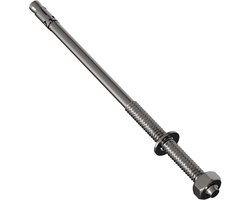 Wiganker RVS - Keilbout Betonanker - Zware Verankering - Direct Belastbaar - M12 x 240mm