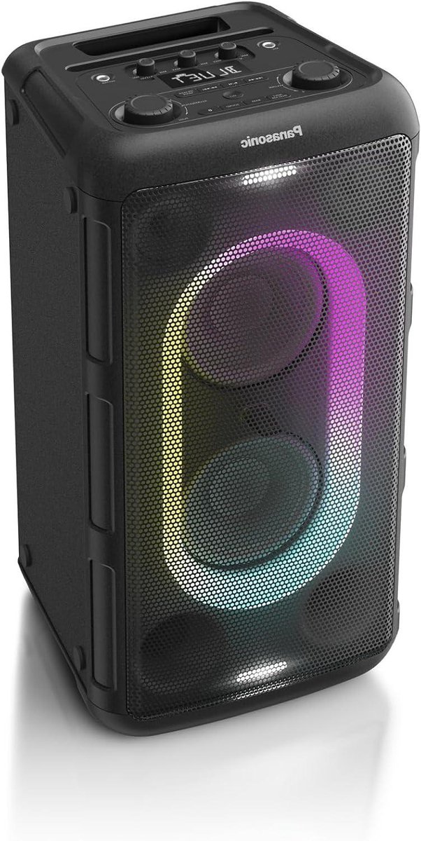 Draagbare Partyspeaker - Bluetooth Speaker - Feesten en Karaoke - Ingebouwde Lichtshow - 150 Watt - Zwart