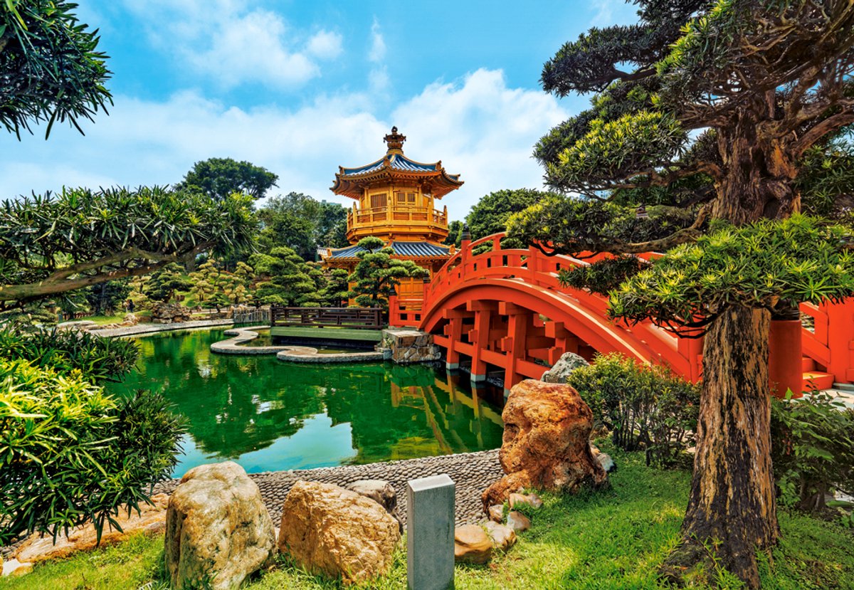 Castorland Nan Lian Garden, Hongkong – Puzzel – 1000 stukjes – Satijnen afwerking – Perfecte pasvorm – Europese kwaliteit — afbeelding 2