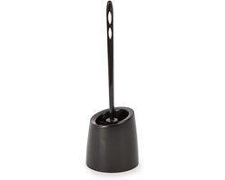 Toyma Wc Borstel - met houder - zwart - kunststof - toiletborstel - 37 cm