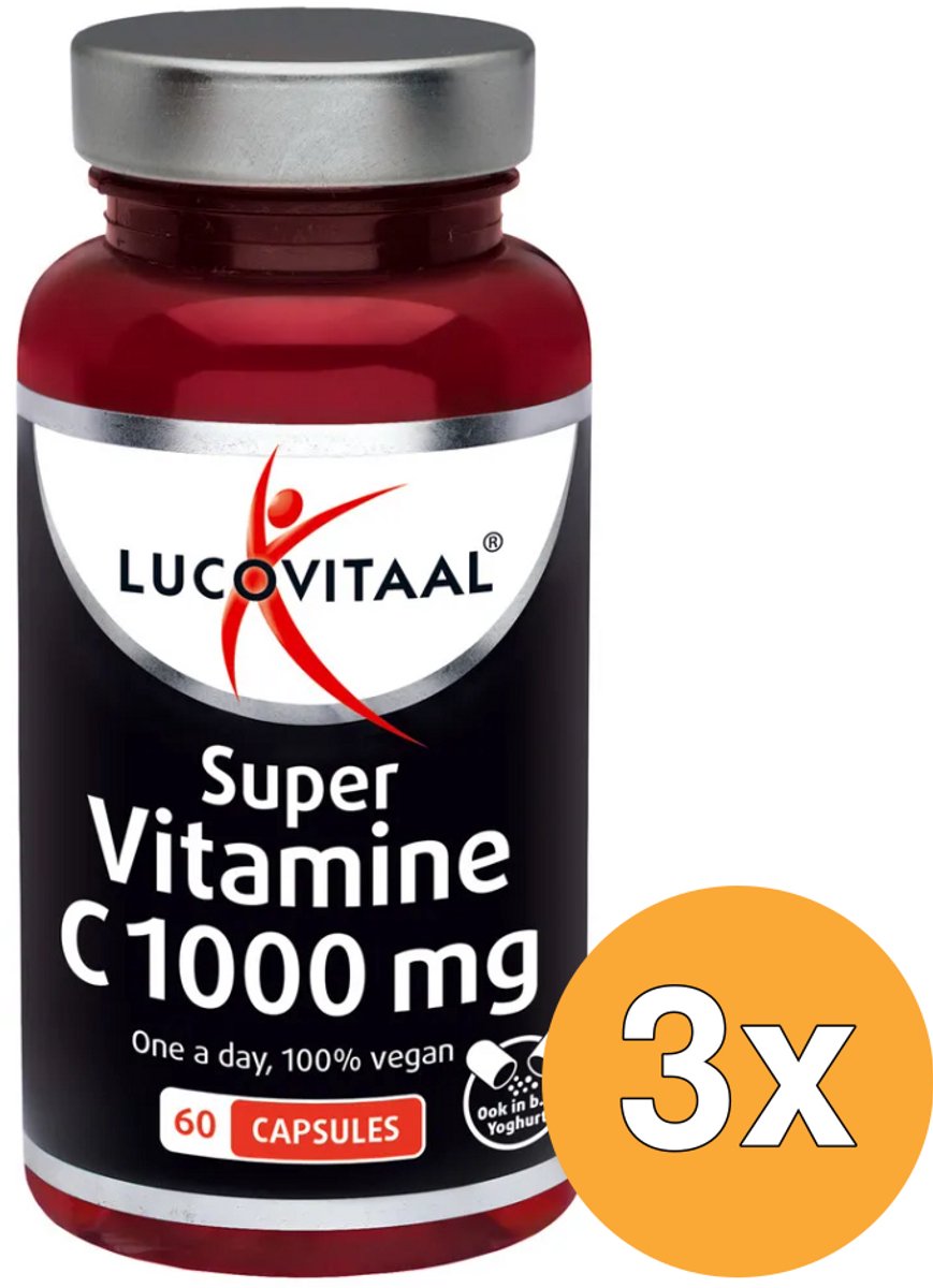 3x Lucovitaal Super Vitamine C 1000mg (60 capsules)