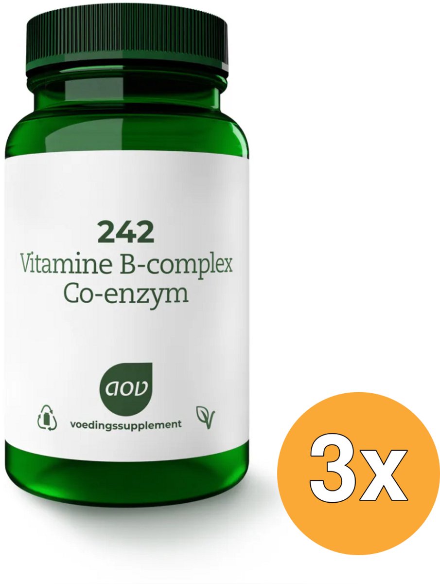 3x Aov 242 Vitamine B Complex Co-Enzym (60 tabletten)