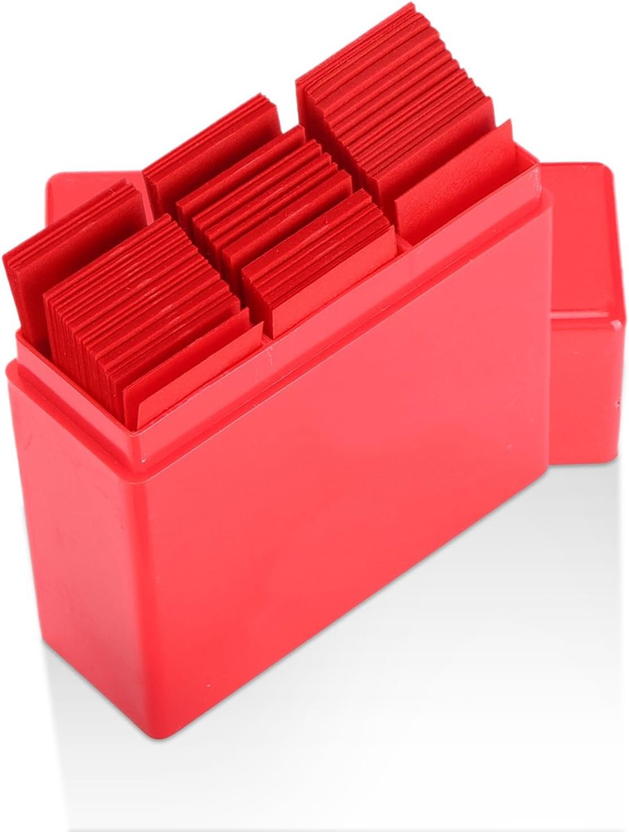 300pcs Articulating Paper - Dental Accessory - Tandheelkundige Benodigdheden met Plastic Dispenser (Rood)
