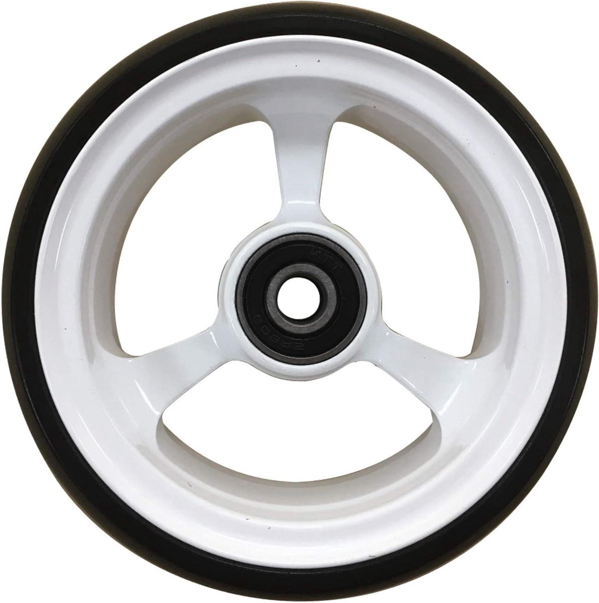 Rolstoelwielen - Loopwielen - Soepel Verplaatsen - Aluminium Velg - 4 Inch - Wit