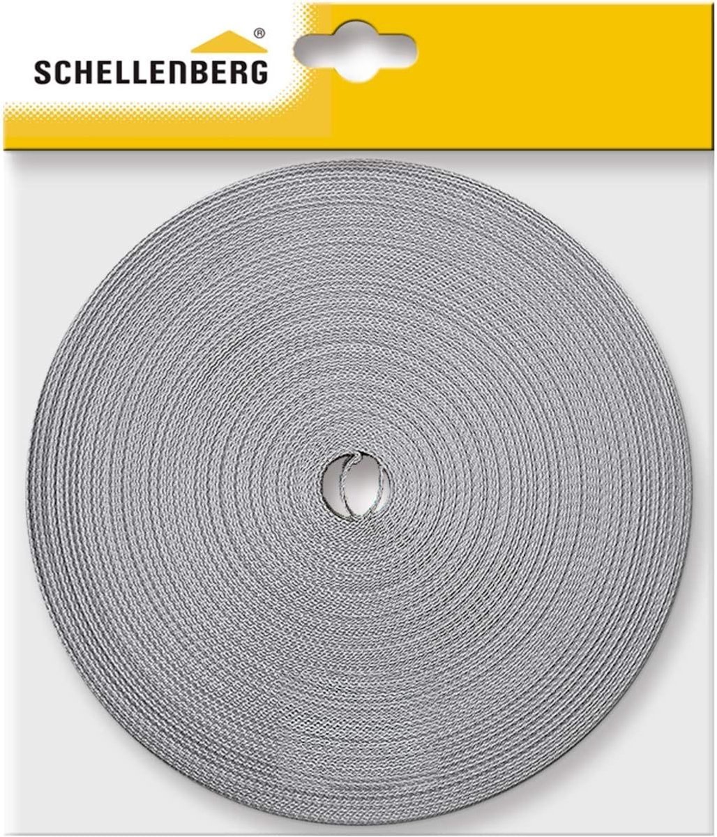 Schellenberg 11442 Rolluikband 23 mm x 50 m System MAXI, rolluikband, webbing, rolluiktape, wit