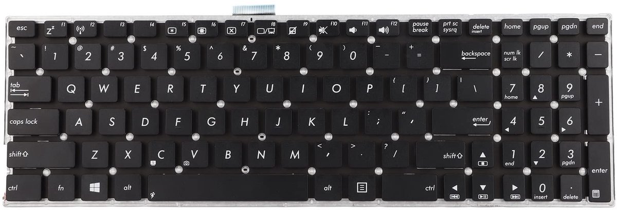 Store_8 - Laptop Toetsenbord - Vervangbaar - 102 Toetsen - Gemakkelijk Vervangbaar - Duurzaam - Geschikt voor K555 - Praktische Computer Benodigdheden