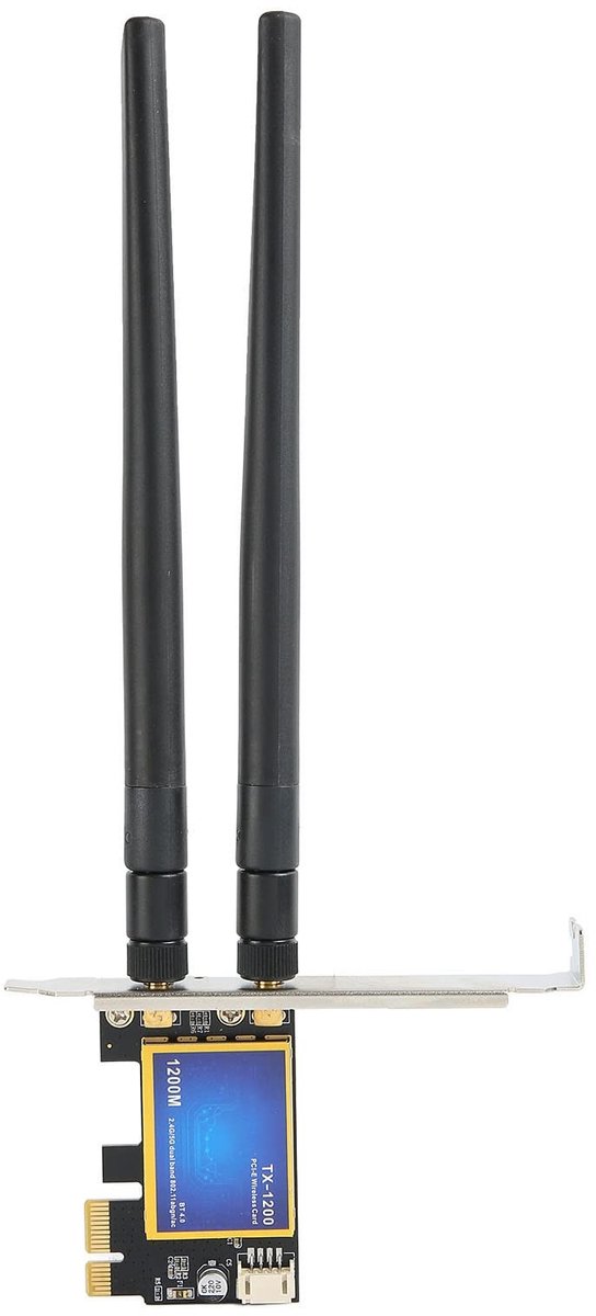 Vt products - Dual-band 1200 Mbps WiFi-kaart - Hoge snelheid - Desktop - Bluetooth 4.0 - Geschikt voor Windows 7 8 10 - Vikye