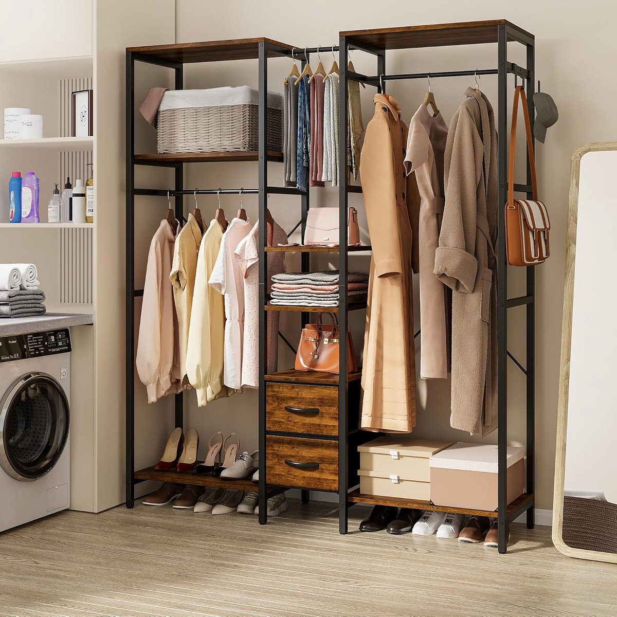 Luxe Kledingkast – 150 cm – Industrohome