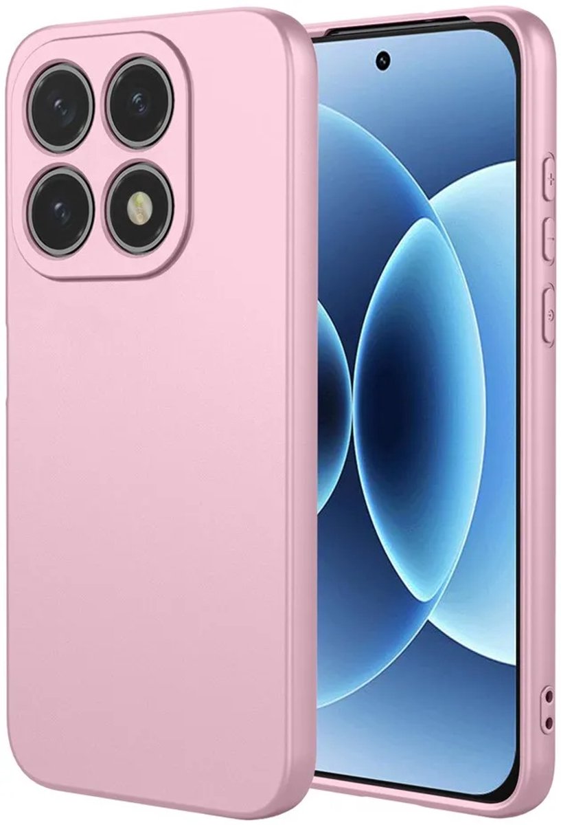 Hoesje geschikt voor Xiaomi 17 - Phonesta Soft Silk Silicone Back Cover - Roze