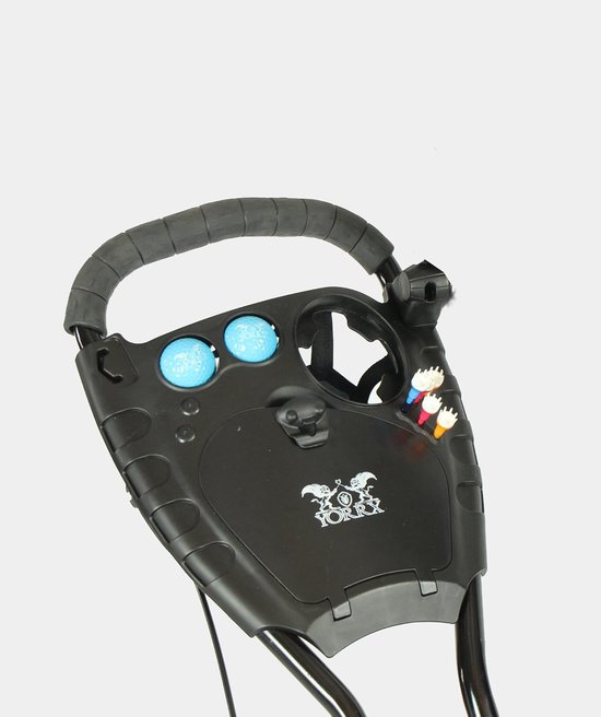 Golftrolley SL Pro - Golfkar - Golfen op baan - 360° spin voorwiel - 7.8 kg - Zwart — afbeelding 3