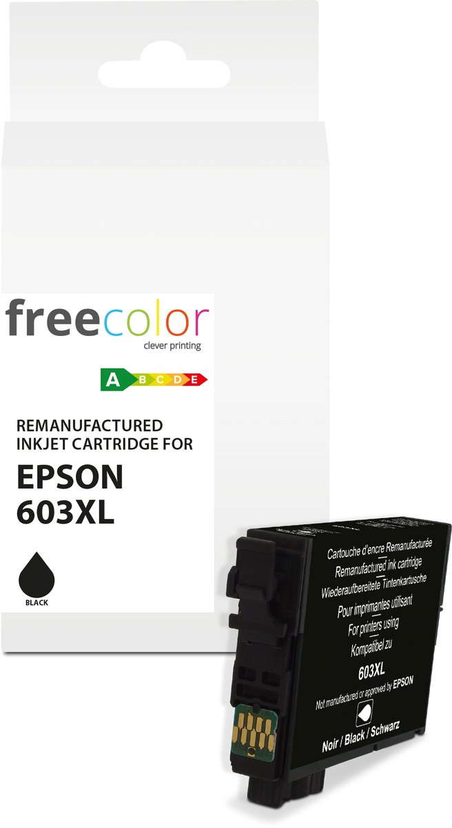 EPSON 603XL - ink cart FREECOLOR - HC- Black 12ml - 785p