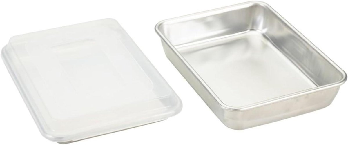 Bakvorm Set - Bakplaten Bakblikken - Zelf Bakken Thuis - Superieure Warmtegeleiding - 3 Delige Set - Natuurlijk Aluminium