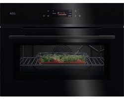 AEG NKK8N621B Compacte Combi Oven met Magnetron 45 cm – TFT Touchscreen – Kerntemperatuursensor – WiFi – Zwart
