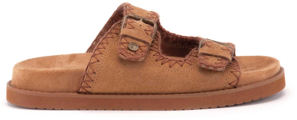 Warmbat Bendigo Suede Dames Sandalen - Cognac