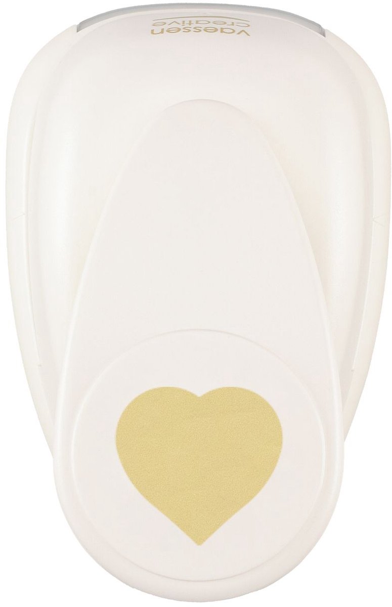 Vaessen Creative Pons - Figuurpons - Hart - 4 x 4,2 cm