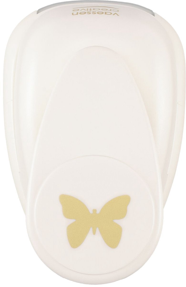Vaessen Creative pons - figuurpons - vlinder - 3 x 4 cm