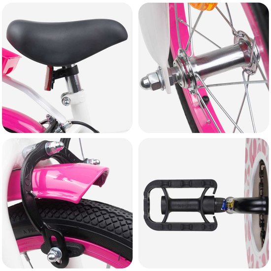 vidaXL - Kinderfiets - Met - Zijwieltjes - 12 - Inch - voor - 2-4 - jaar - oud - Roze van VidaXL — afbeelding 4