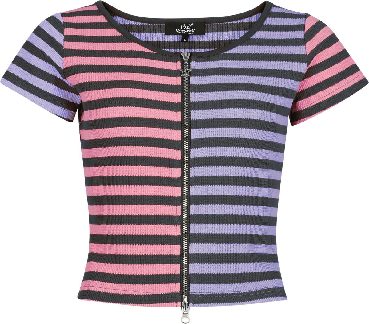 Full Volume multicolor T-shirt met streepprint - Dames - XL