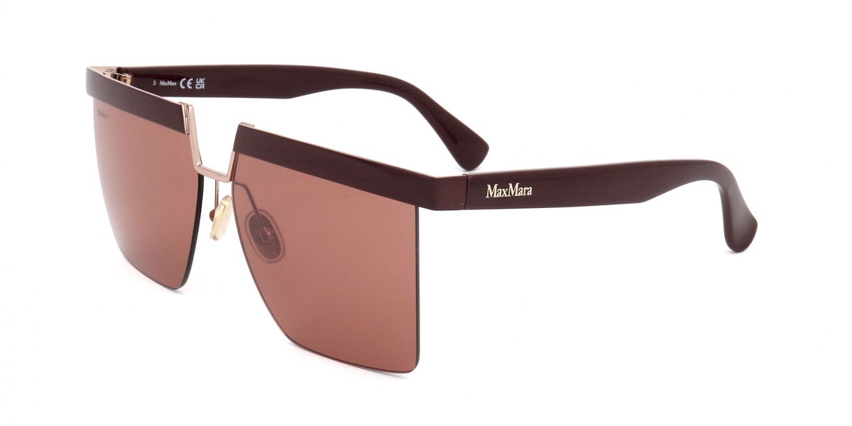 Maxmara MM0071 Shiny bordeaux 60/13/140 WOMAN Zonnebrillen