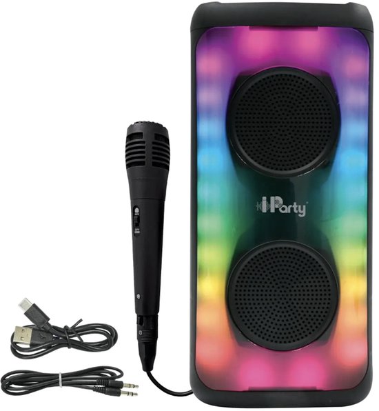 Big Flame Light Bluetooth 5.0 speaker met 9 lichtmodi, stereo geluid, draaggreep, USB & TF kaartinvoer