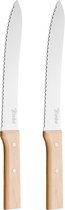 Broodmes Gekarteld Kartelmes Brood Mes 2-pack met Houten Handvat