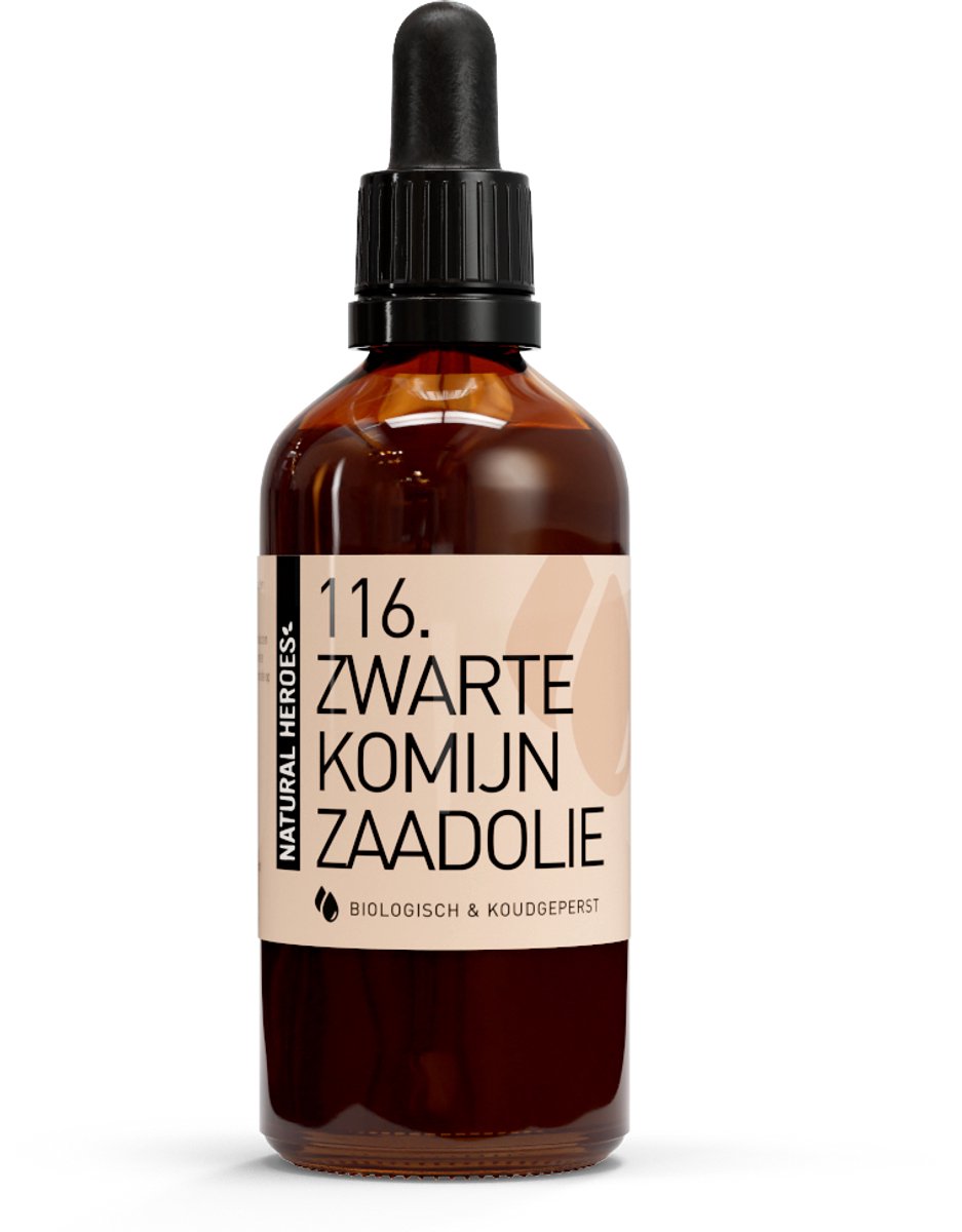 Natural Heroes - Zwarte Komijnzaadolie (Biologisch & Koudgeperst) 100 ml