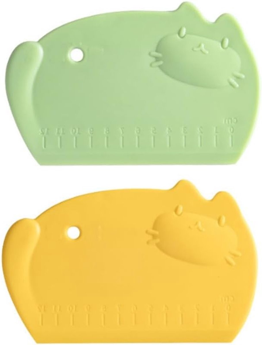 2 Stuks Deegschrapers - Multifunctionele Keukenhulpmiddelen voor Brood, Pizza en Taart