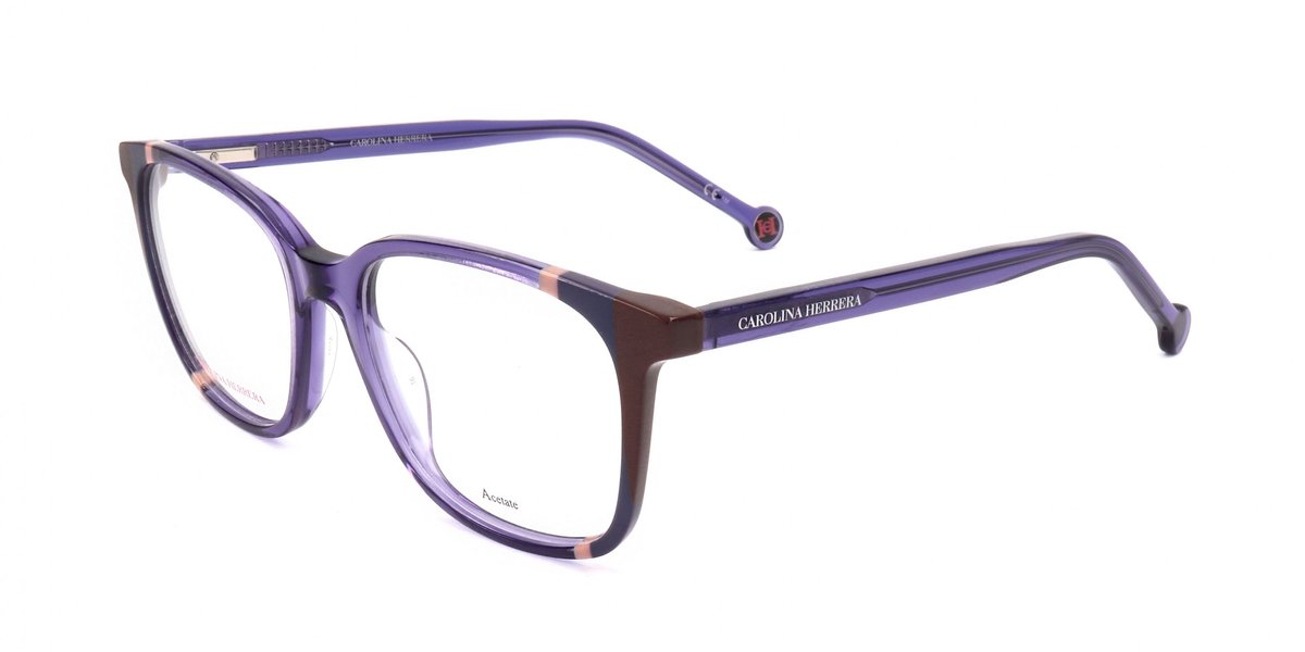 Carolina Herrera CH 0065 Violet brown 52/17/145 WOMAN Brilmonturen
