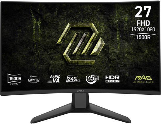 Mystar Computer MAG 274CF X24 Curved Gaming Monitor 240Hz 27 inch - Mystar Computer - €149,00