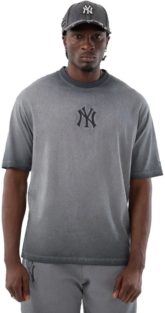 T-shirt New York Yankees New Era MLB Washed Logo Zwart