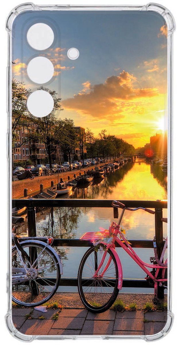 Softcase back cover Samsung Galaxy S26 Plus Amsterdamse Grachten Schokbestendig