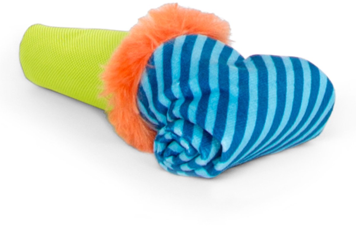 Bark roll over party blower birthday pluche 38x8x5 cm