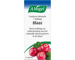 A.Vogel Cranberry Monarda + Solidago tabletten - Bevat Solidago ter ondersteuning van het natuurlijk afweersysteem in de blaas - 30 st