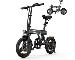 LUMÈ STORE Elektrische Fiets Opvouwbaar – E-bike Volwassenen- Fatbike - Inklapbaar - 36V 7,8Ah - Compact - 14 Inch - 25KM - Zwart