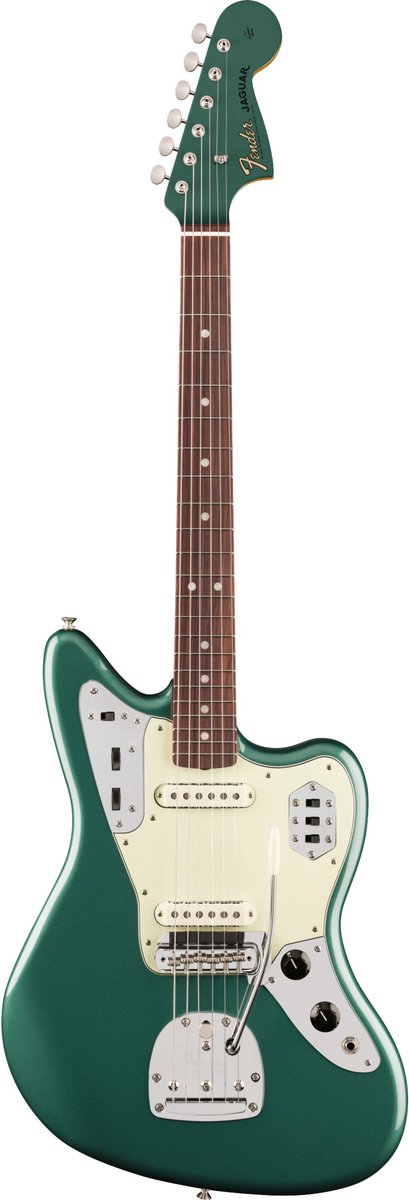 Fender Vintera III Mid '60s Jaguar Sherwood Green Metallic - Elektrische gitaar