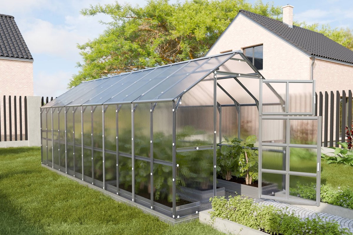 Klasika Polycarbonaat tuinkas 2,35x6,12m 14,38m² House
