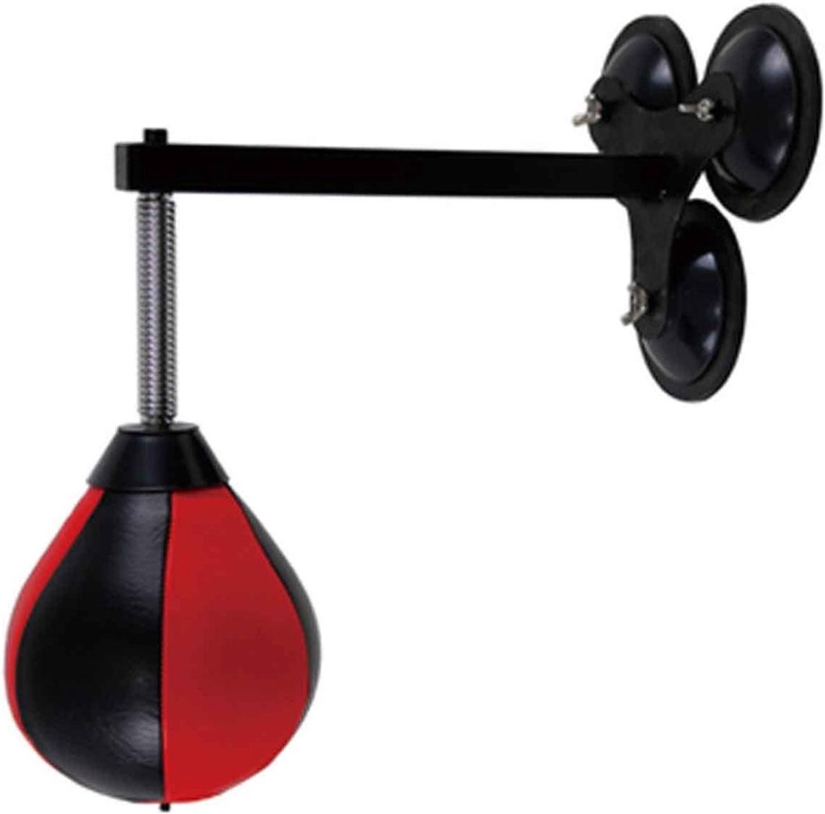 Boksbal Training - Stootbal Boksen - Professionele Reflex Training - Drie Zuignappen - 3 kg - Zwart Geel