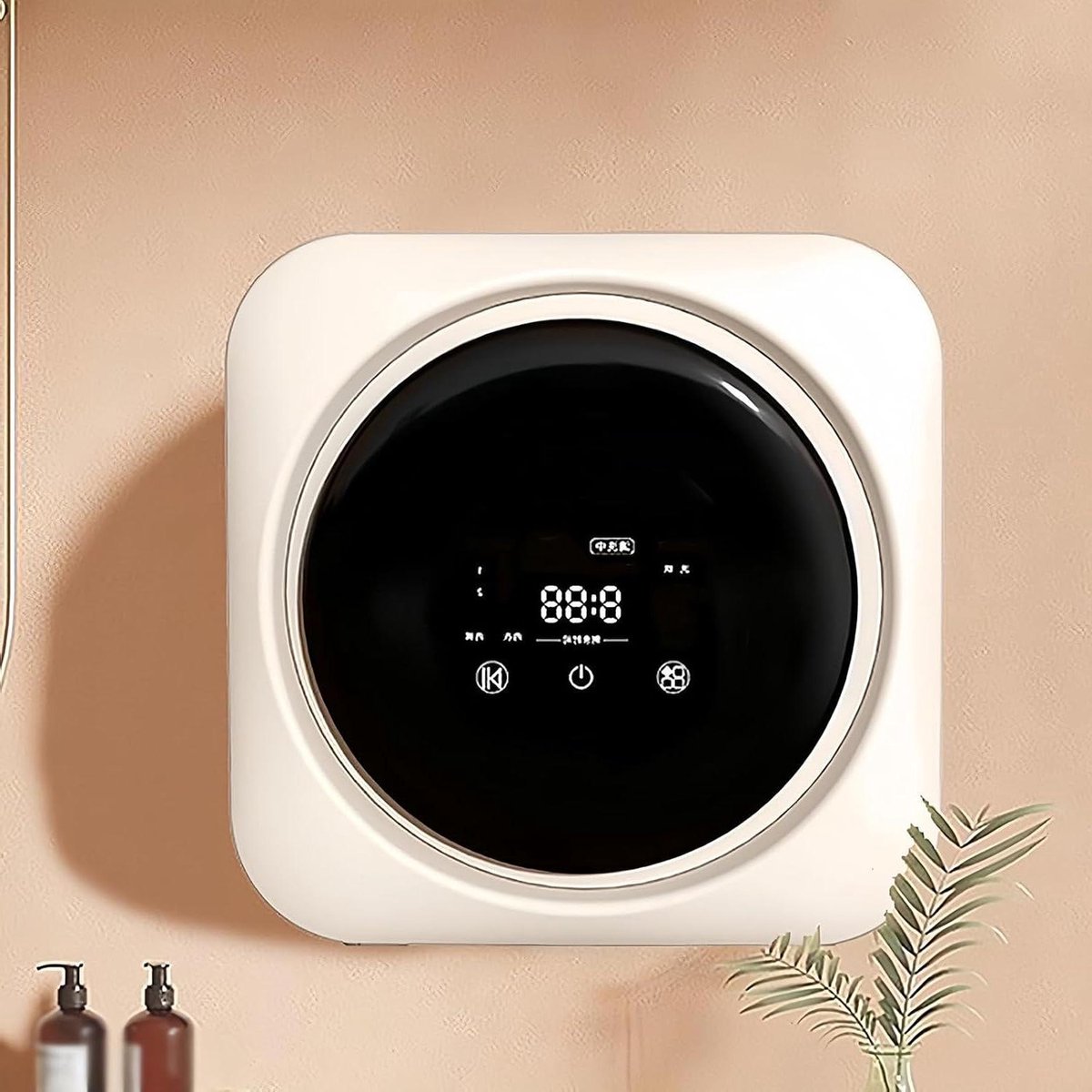 Compacte Wasmachine Mini Dryer Snel Kleding Wassen 2-in-1 Wassen Drogen 3.5 Liter Wit