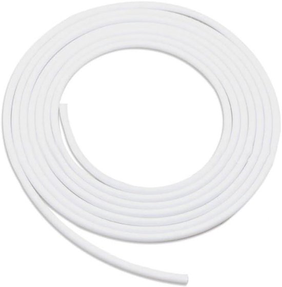 Une bande de protection blanche, flexible, en forme de U, de 5 mètres de long, enroulée en cercle.