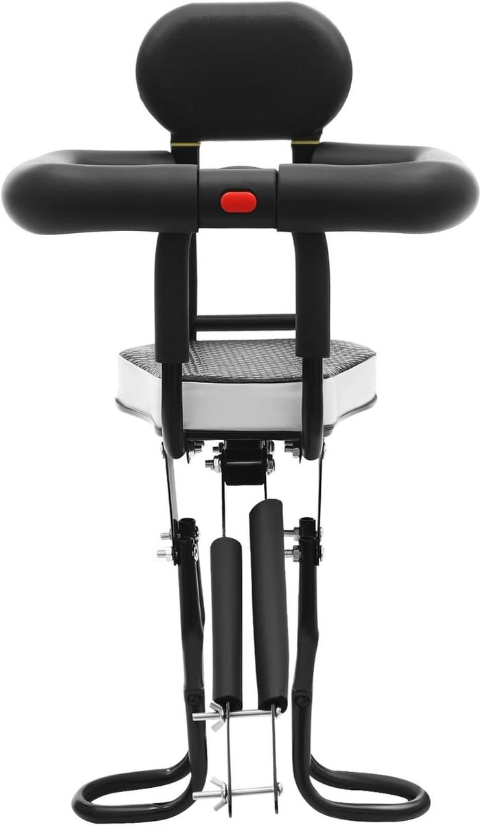 Kinderfietsstoel - Fietsstoeltje Baby - Veilig Fietsen - Verstelbare Leuning - 33-45 cm - Zwart