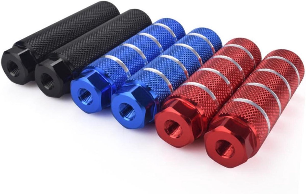 Fiets Stunt Haringen - Voetsteunen Fiets - Fietsen Stabiliseren - Hoge Hardheid Aluminium - 10 cm Lengte - Rood