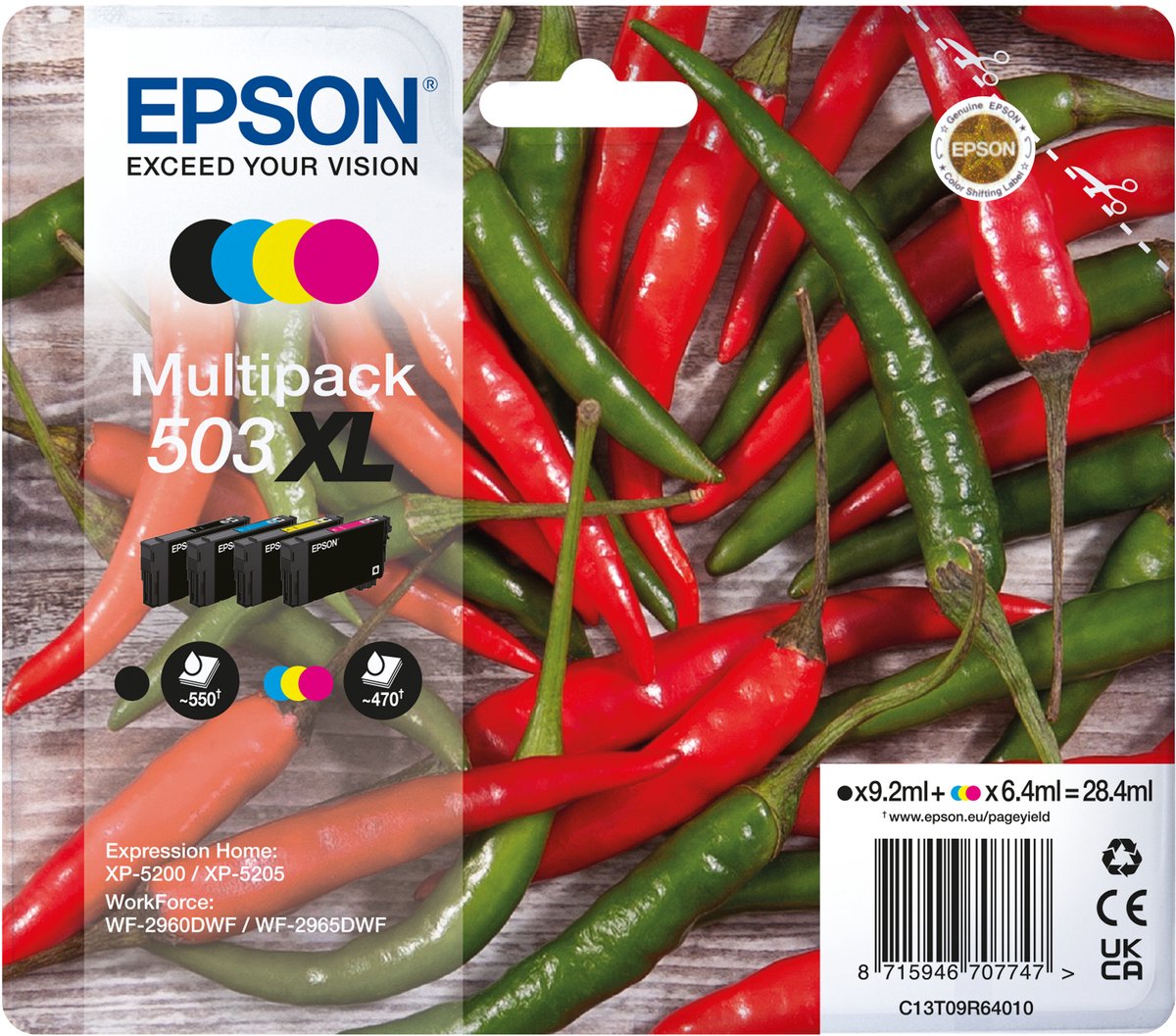 Original Ink Cartridge Epson 503XL Multicolour