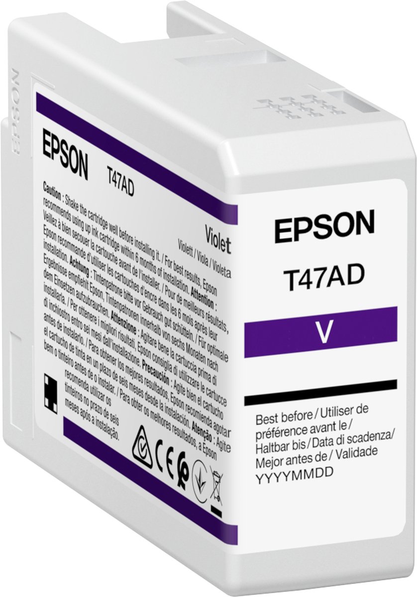 Epson T47AD UltraChrome Pro inktcartridge 1 stuk origineel violet