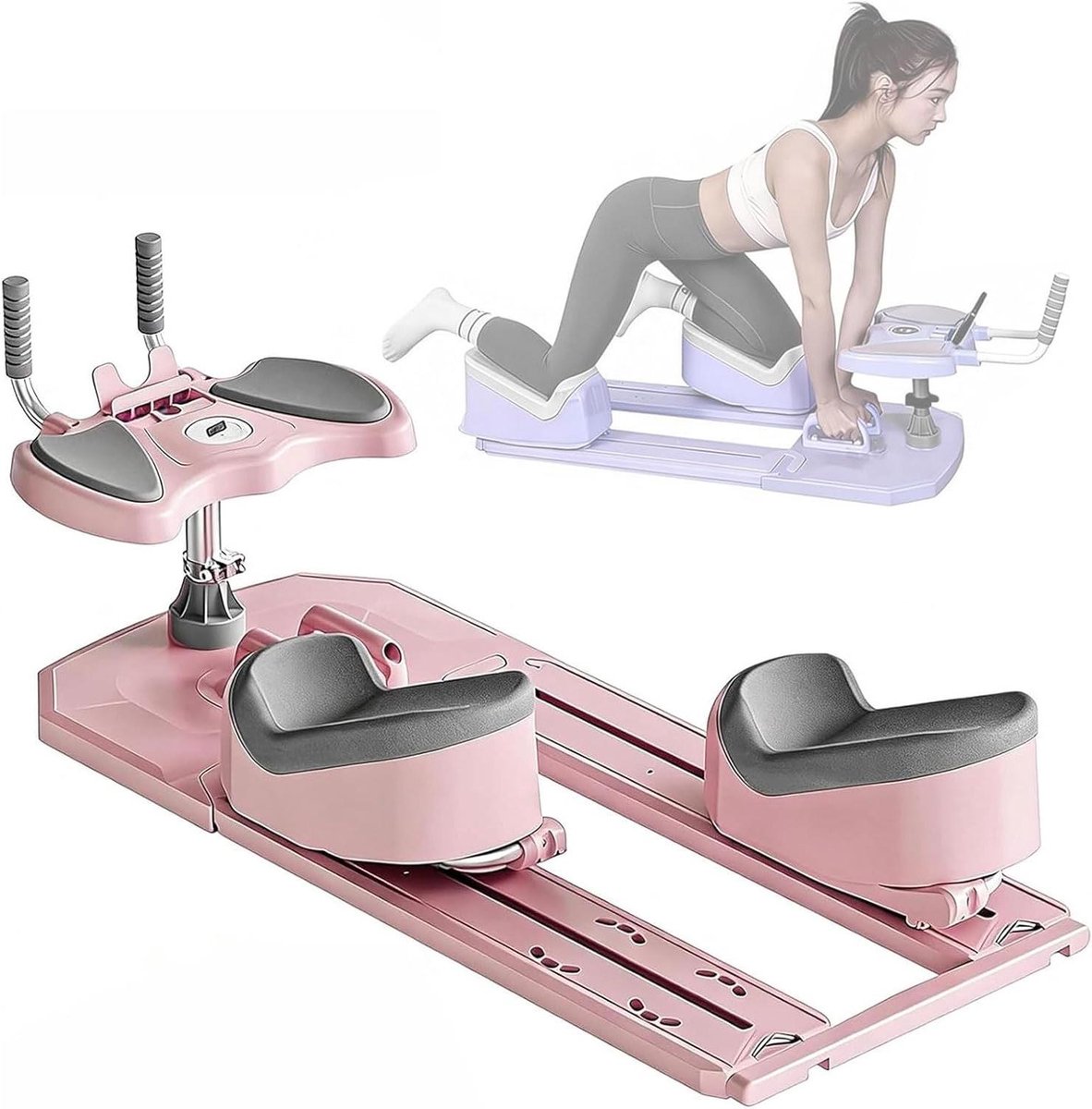 Rug Torsie Trainer - Rug stretcher core trainer - Houding verbeteren - Met LED timer - 70 cm kruipslag - Roze
