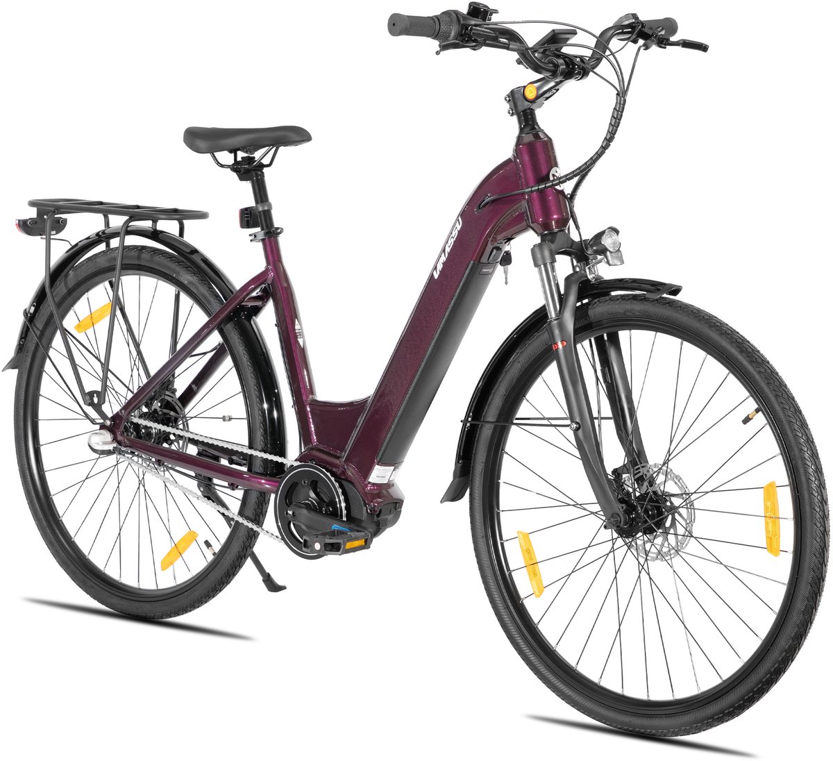 HILAND Overstreet E-Bike Dames - 28 inch - Hydraulische Schijfremmen - 3 Speed Naafversnelling - 250W - 10.4Ah Accu - Lage Instap thumbnail 6
